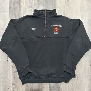VTG Game Workwear Fireman Pull Over Sweatshirt Colorado Captain EMT Fire Rescue